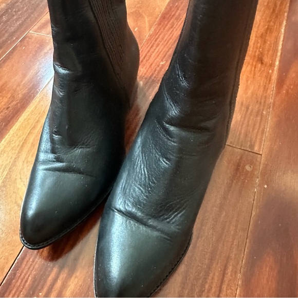 Alexander Wang Anouck Boot Black and Yellow Gold Metal Size 39.5 - Picture 14 of 15